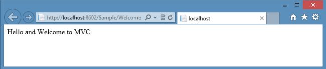 Displaying View on Browser